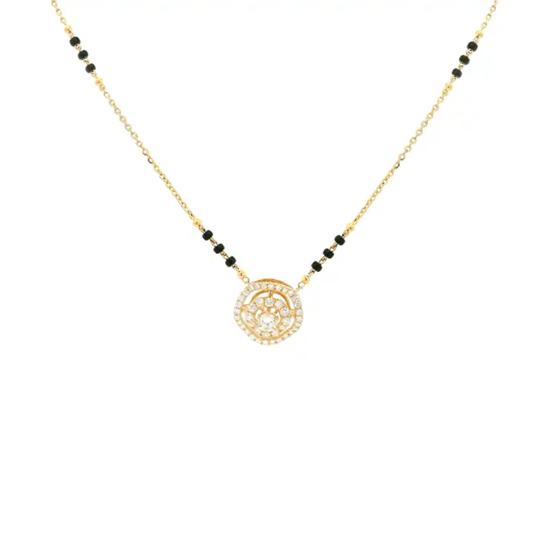 18K Gold Diamond Mangalsutra