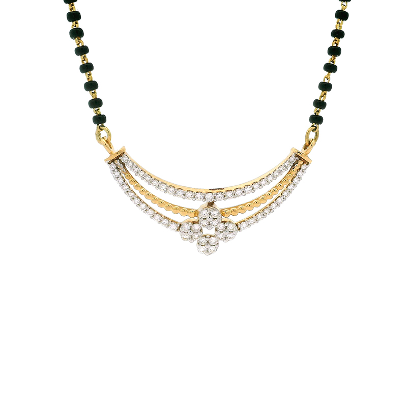 18K Gold Diamond Mangalsutra