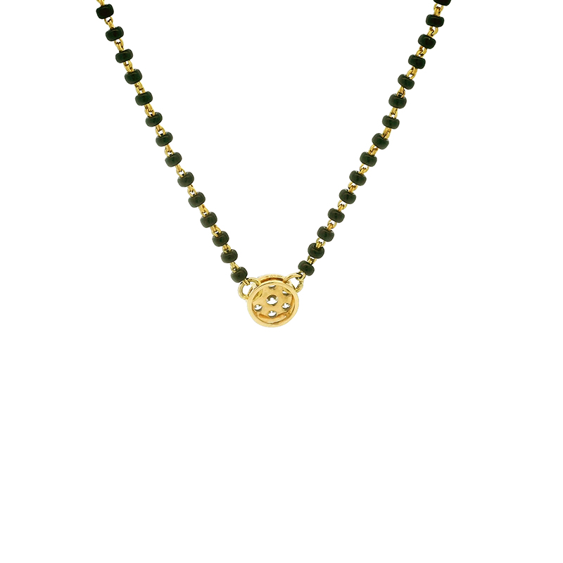 18K Gold Diamond Mangalsutra