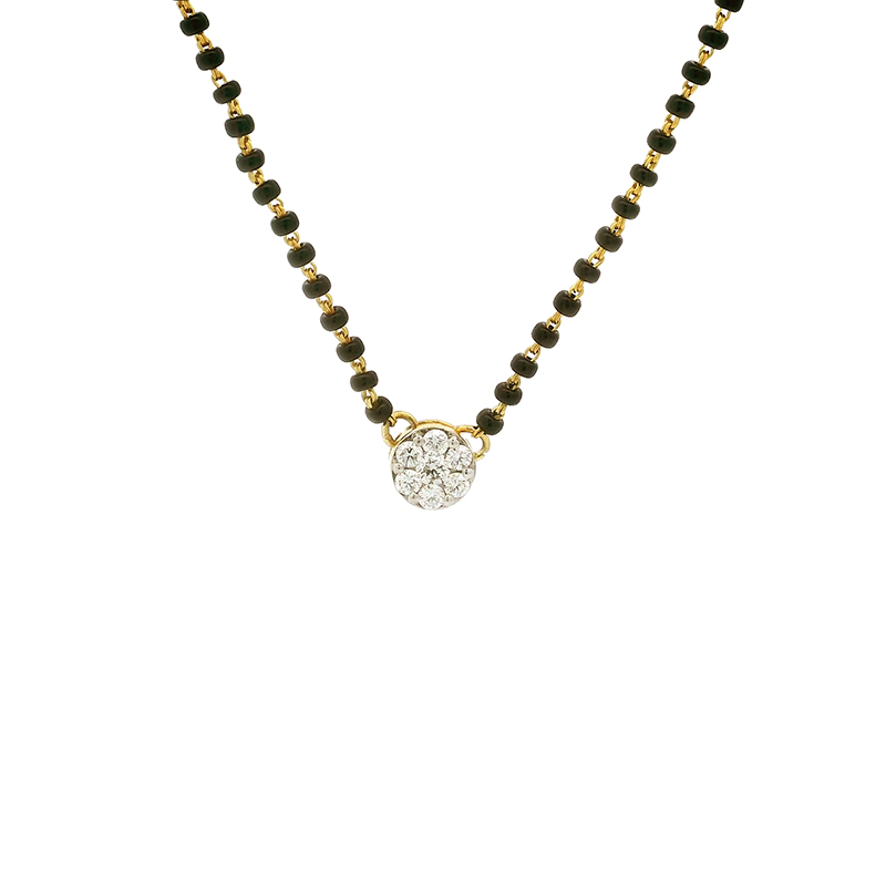 18K Gold Diamond Mangalsutra