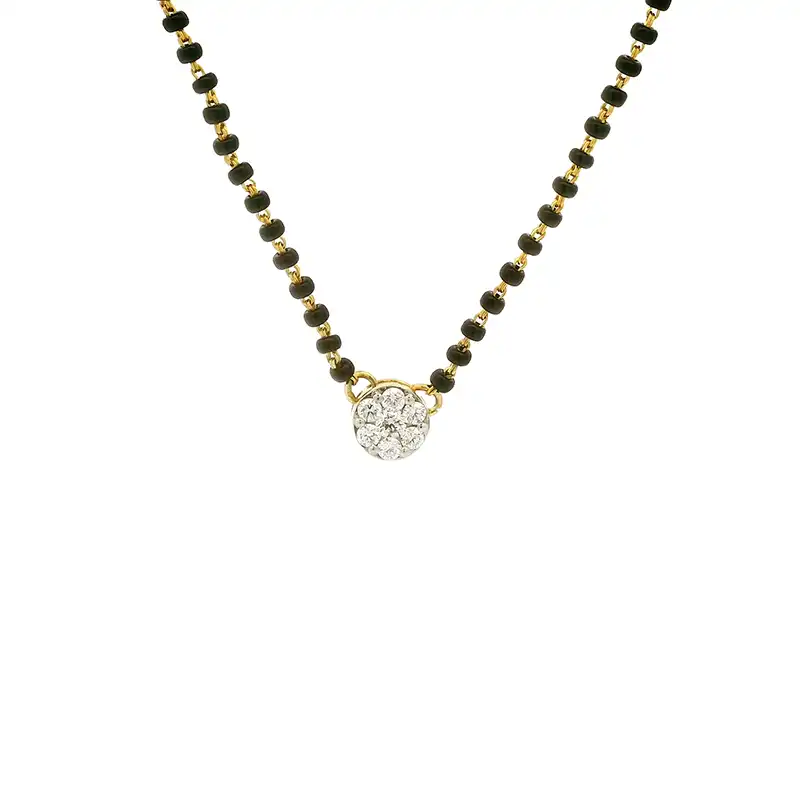 18K Gold Diamond Mangalsutra