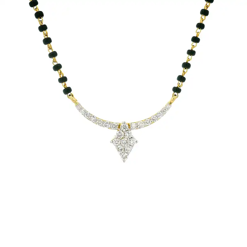 18K Gold Diamond Mangalsutra