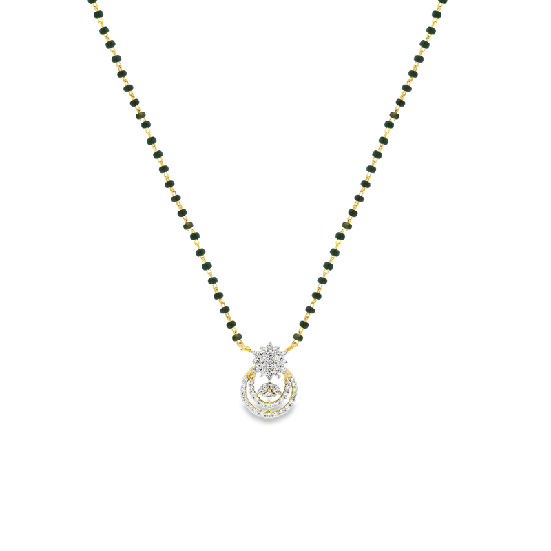 18K Gold Diamond Mangalsutra