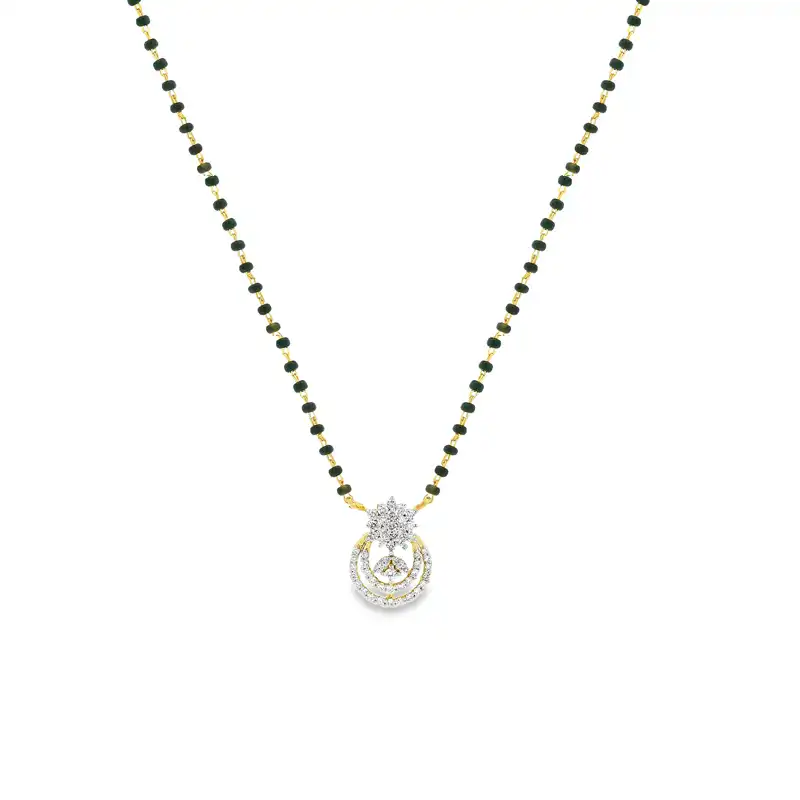 18K Gold Diamond Mangalsutra