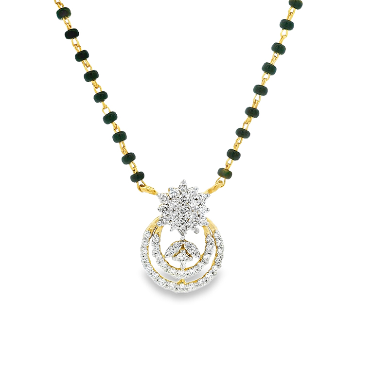 18K Gold Diamond Mangalsutra