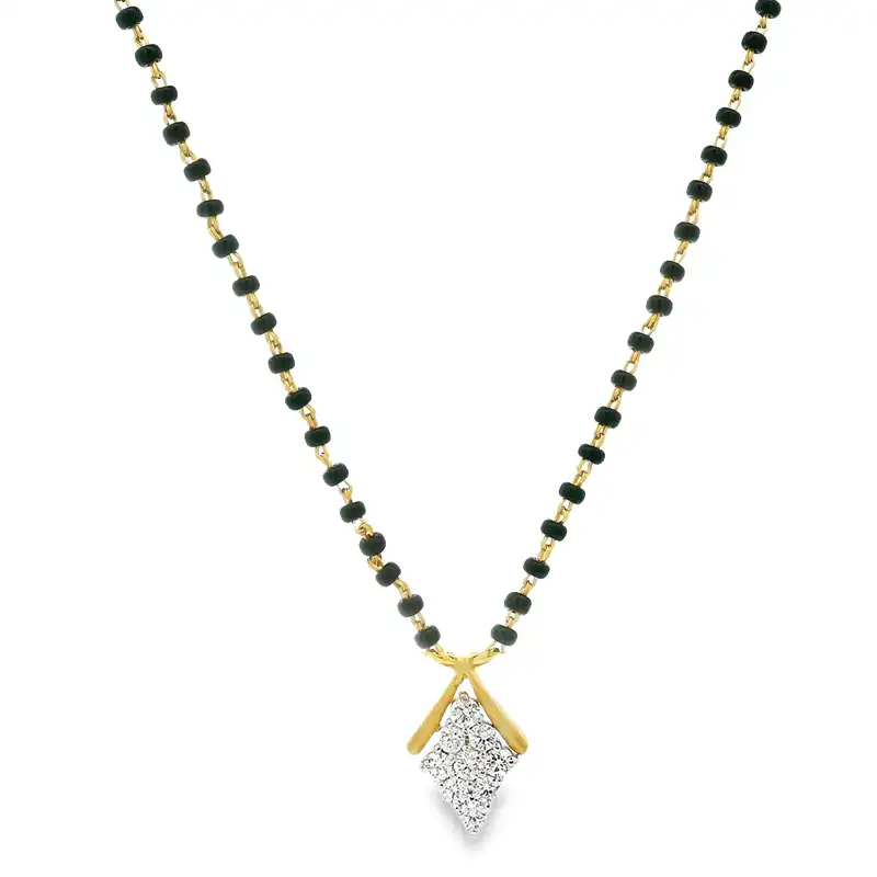 18K Gold Diamond Mangalsutra