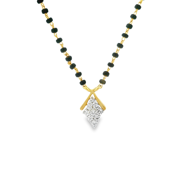 18K Gold Diamond Mangalsutra