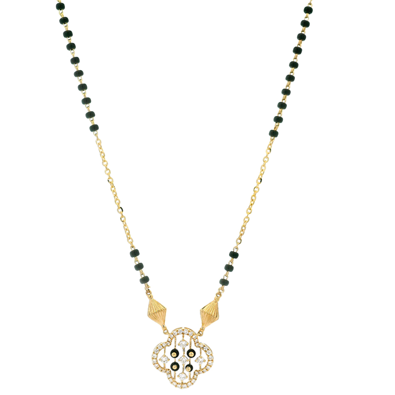 18K Gold Diamond Mangalsutra