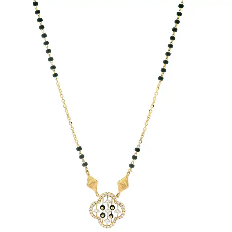 18K Gold Diamond Mangalsutra