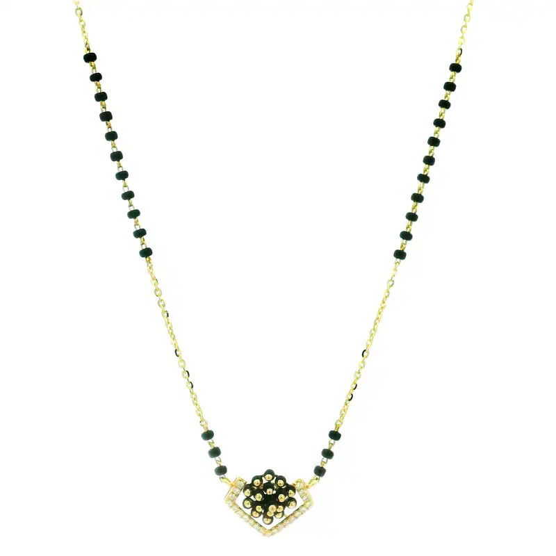 18K Gold Diamond Mangalsutra