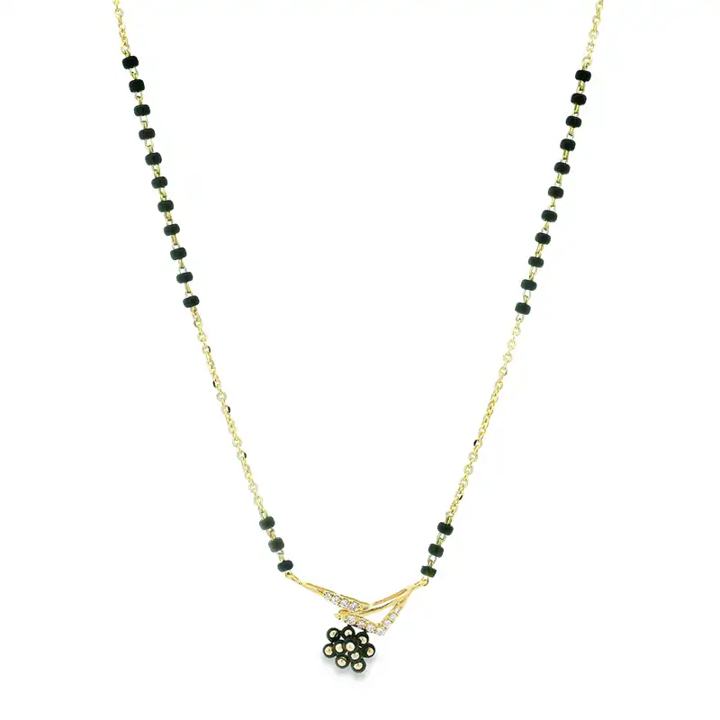 18K Gold Diamond Mangalsutra