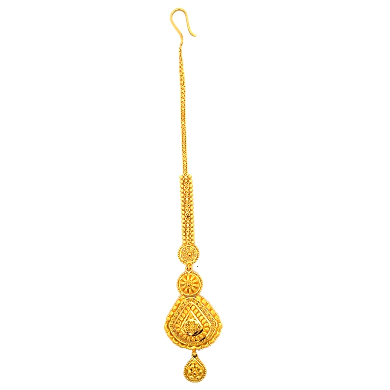 22K Yellow Gold Maang Tikka