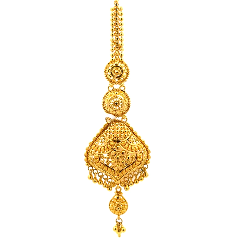 22K Yellow Gold Maang Tikka