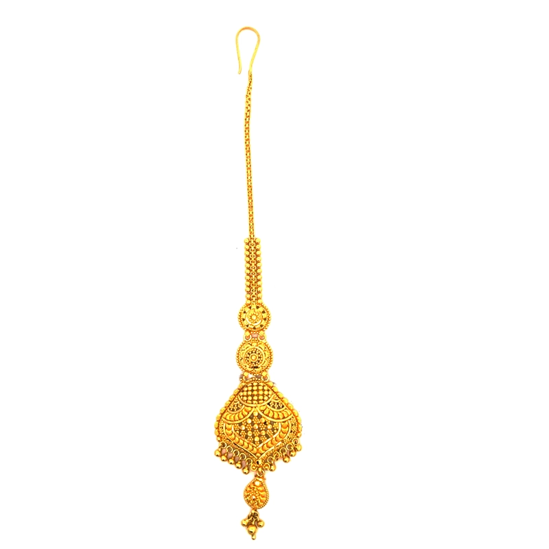 22K Yellow Gold Maang Tikka