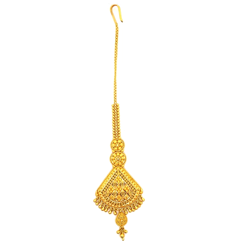 22K Yellow Gold Maang Tikka