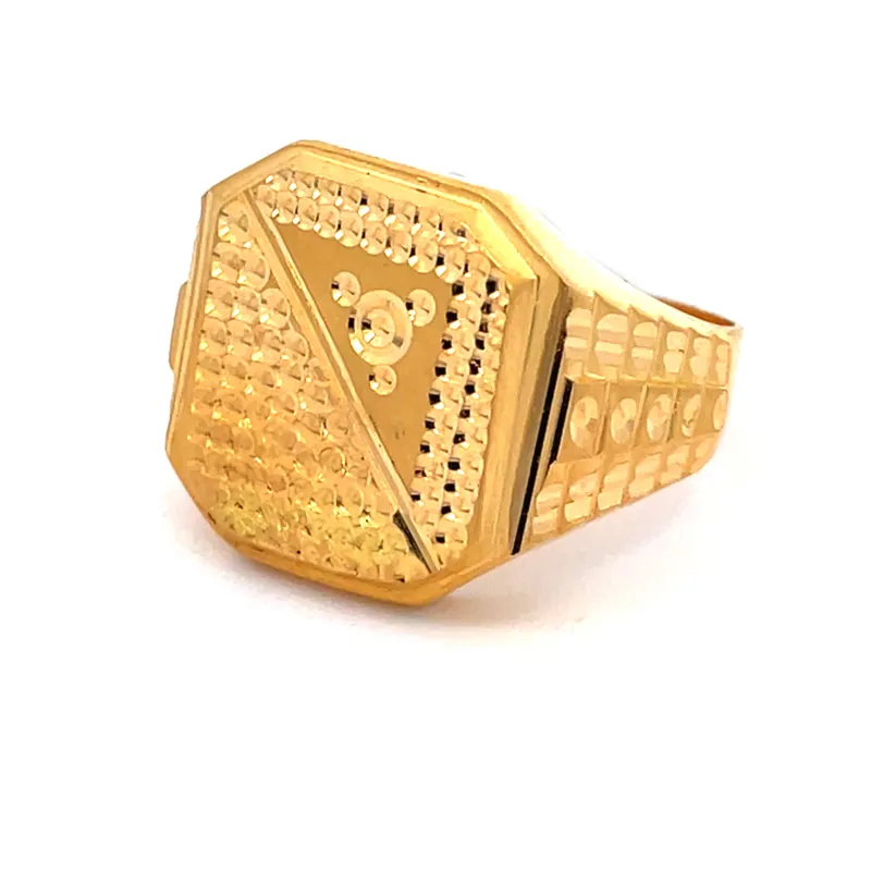 22K Gold Men's Ring - Size 9.25