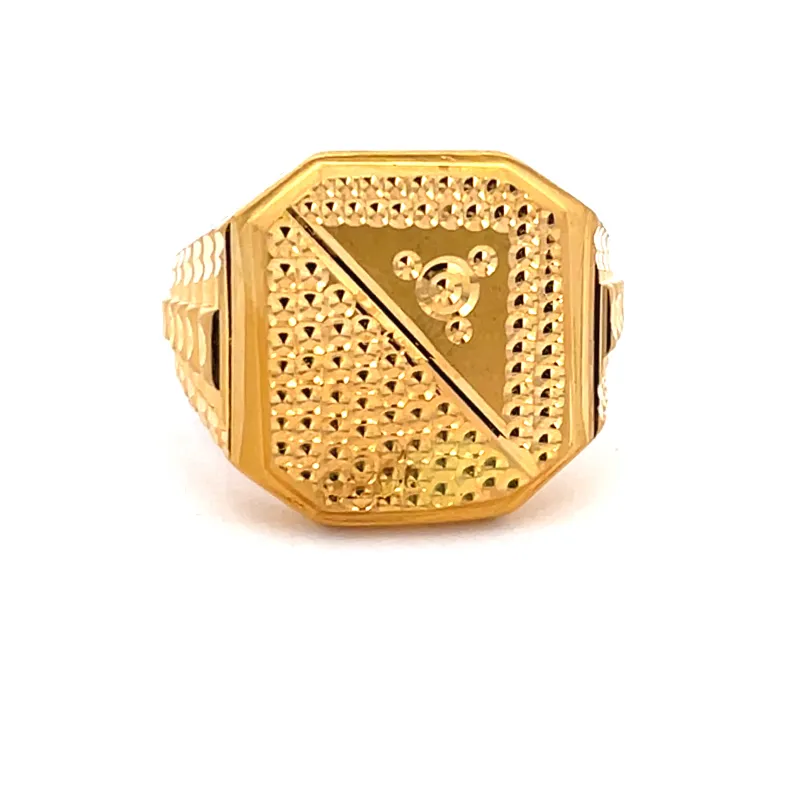 22K Gold Men's Ring - Size 9.25