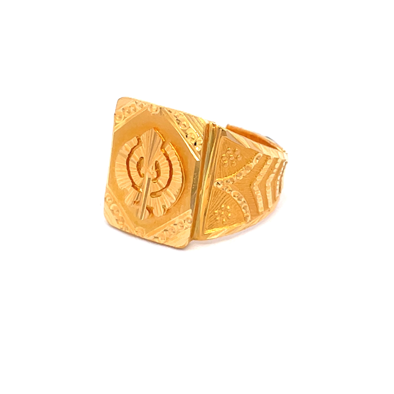 Men's Ring with Khanda symbol