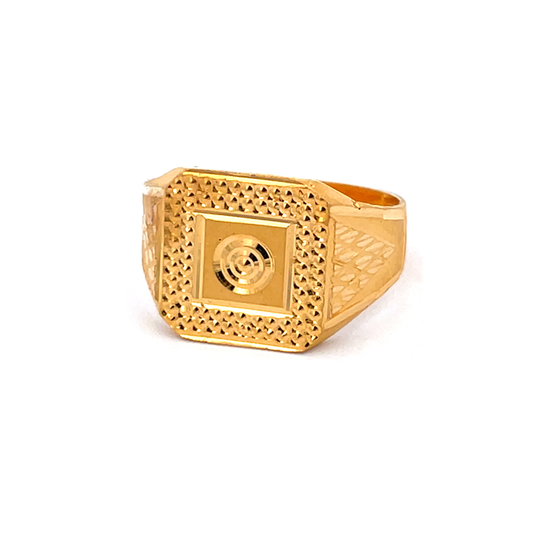 22K Gold Men's Ring - Size 9.50