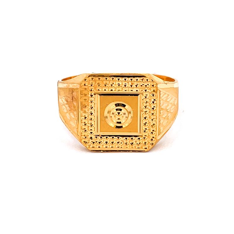 22K Gold Men's Ring - Size 9.50