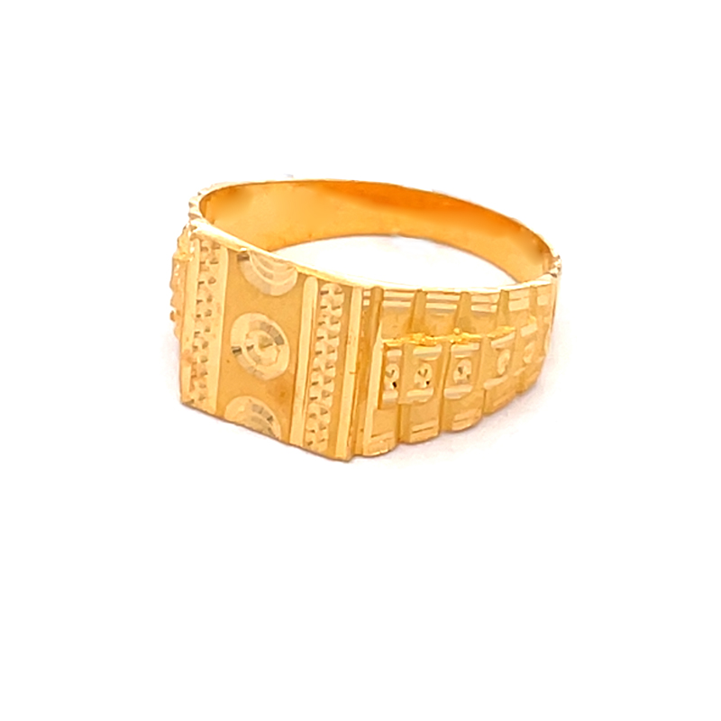 22K Gold Men's Ring - Size 9.50