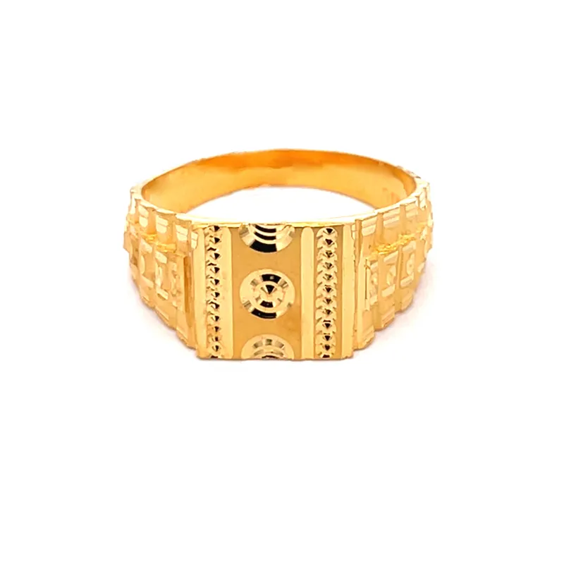 22K Gold Men's Ring - Size 9.50