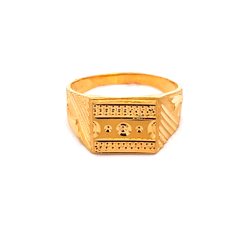 22K Gold Men's Ring - Size 9.75