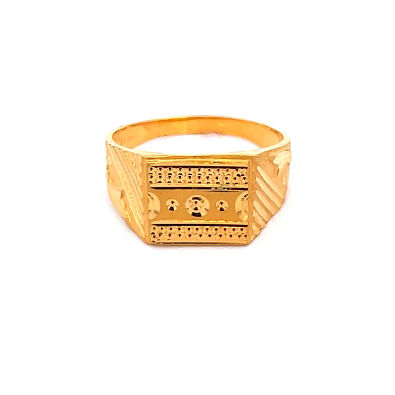 22K Gold Men's Ring - Size 9.75