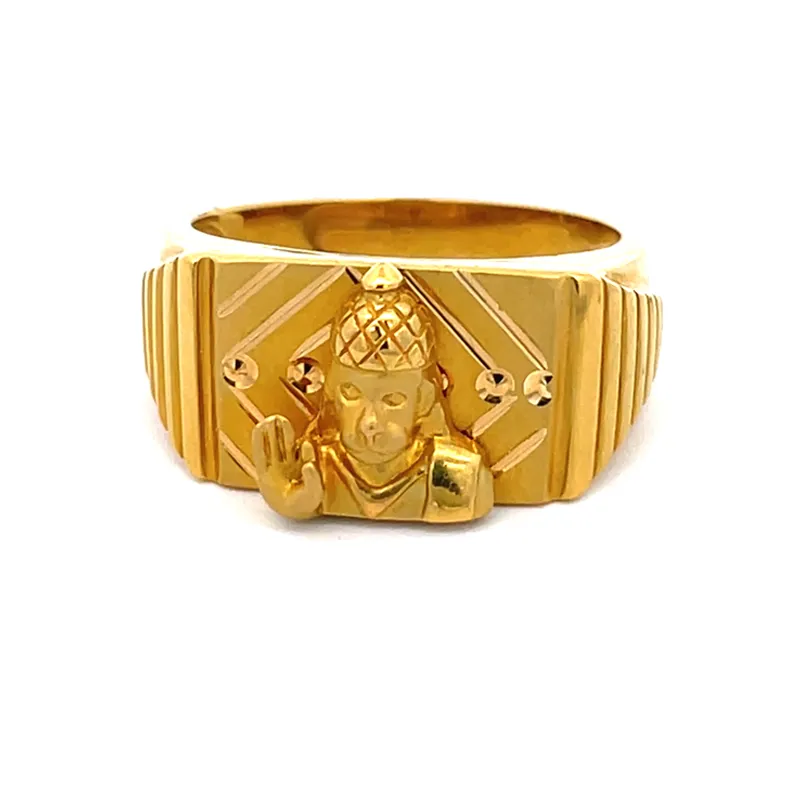 Men's Ring with Hanuman symbol - Size 9.00