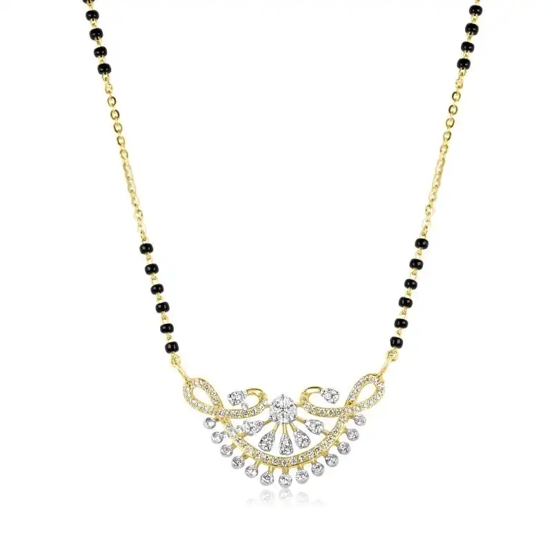 18K Gold Diamond Mangalsutra