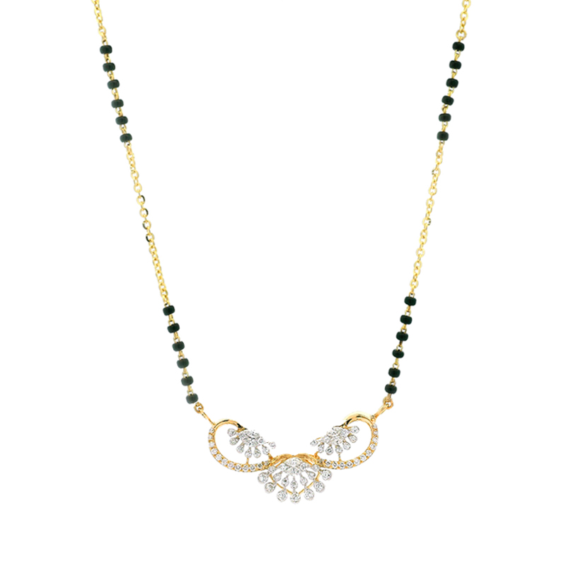 18K Gold Diamond Mangalsutra