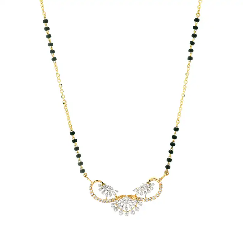 18K Gold Diamond Mangalsutra