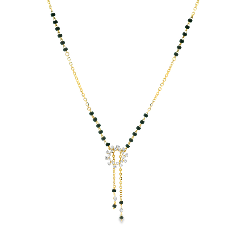 18K Gold Diamond Mangalsutra