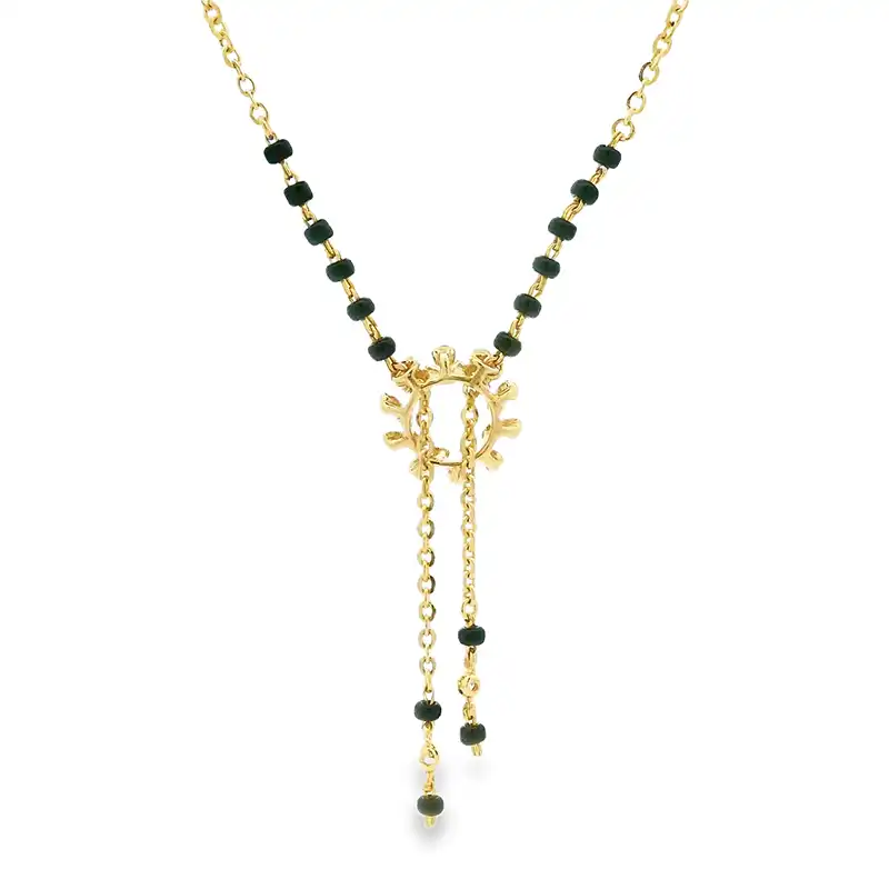 18K Gold Diamond Mangalsutra