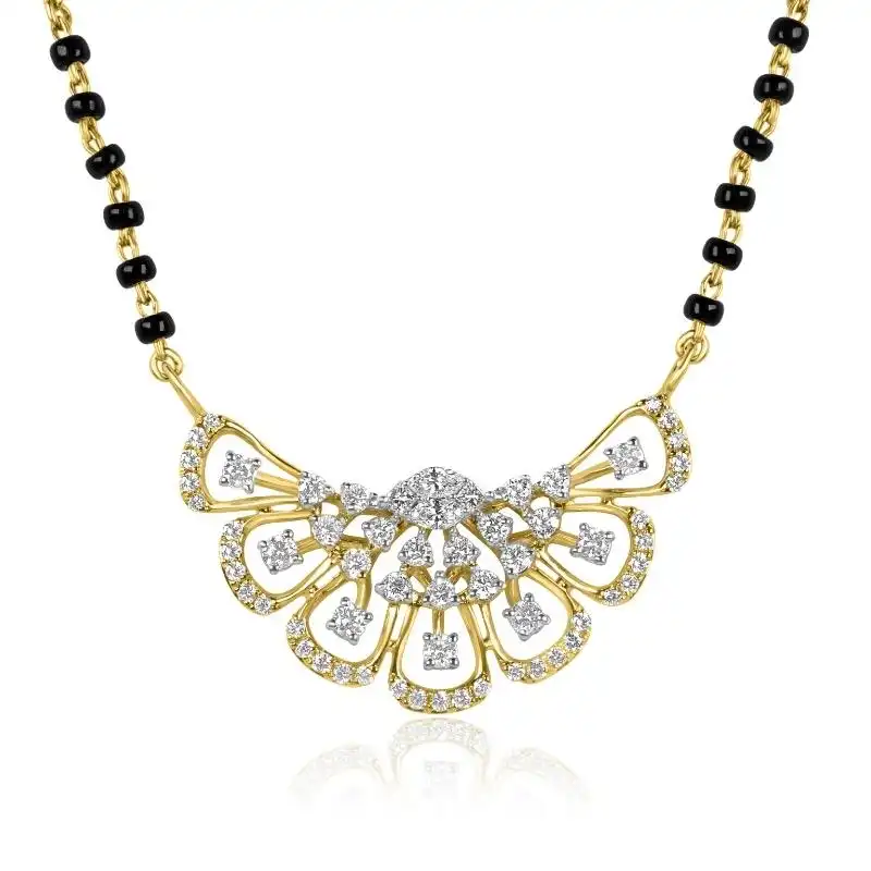 18K Gold Diamond Mangalsutra