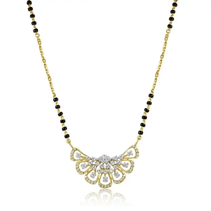 18K Gold Diamond Mangalsutra