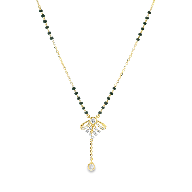 18K Gold Diamond Mangalsutra