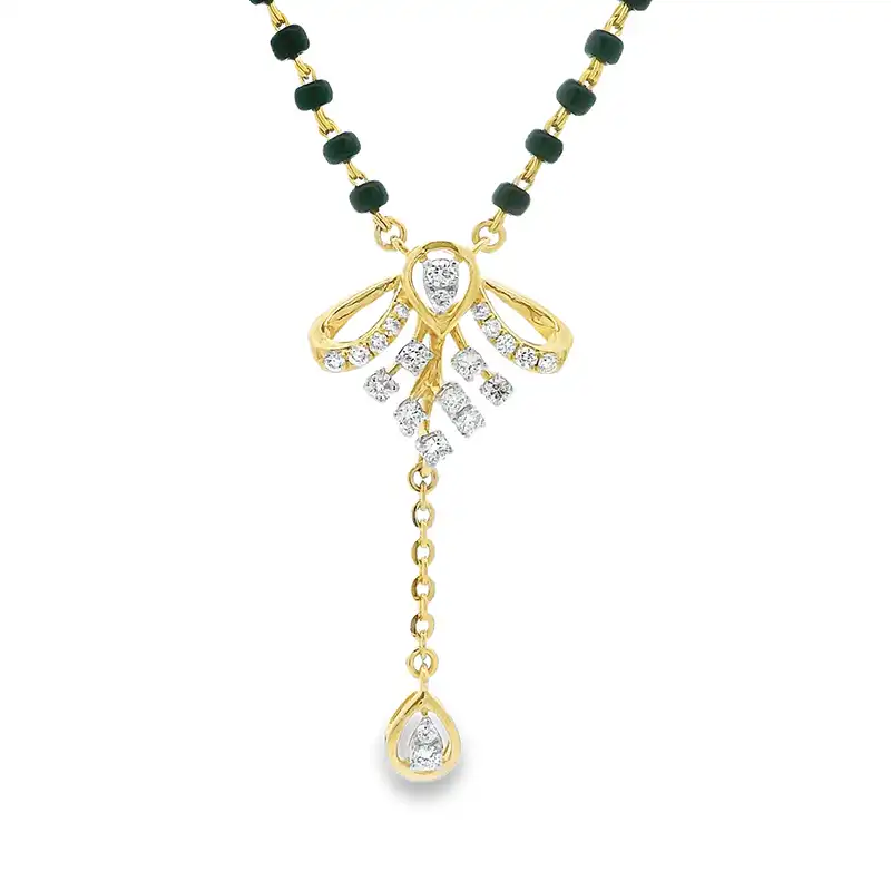 18K Gold Diamond Mangalsutra