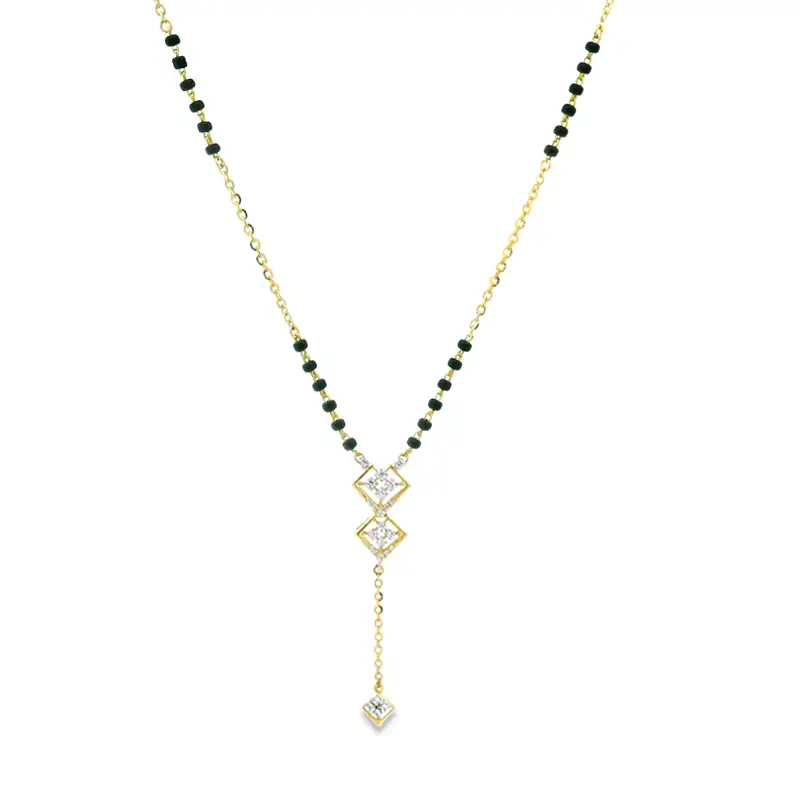 18K Gold Diamond Mangalsutra