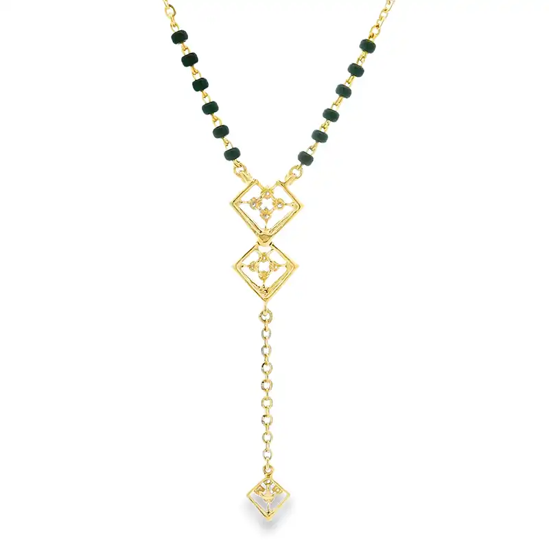 18K Gold Diamond Mangalsutra