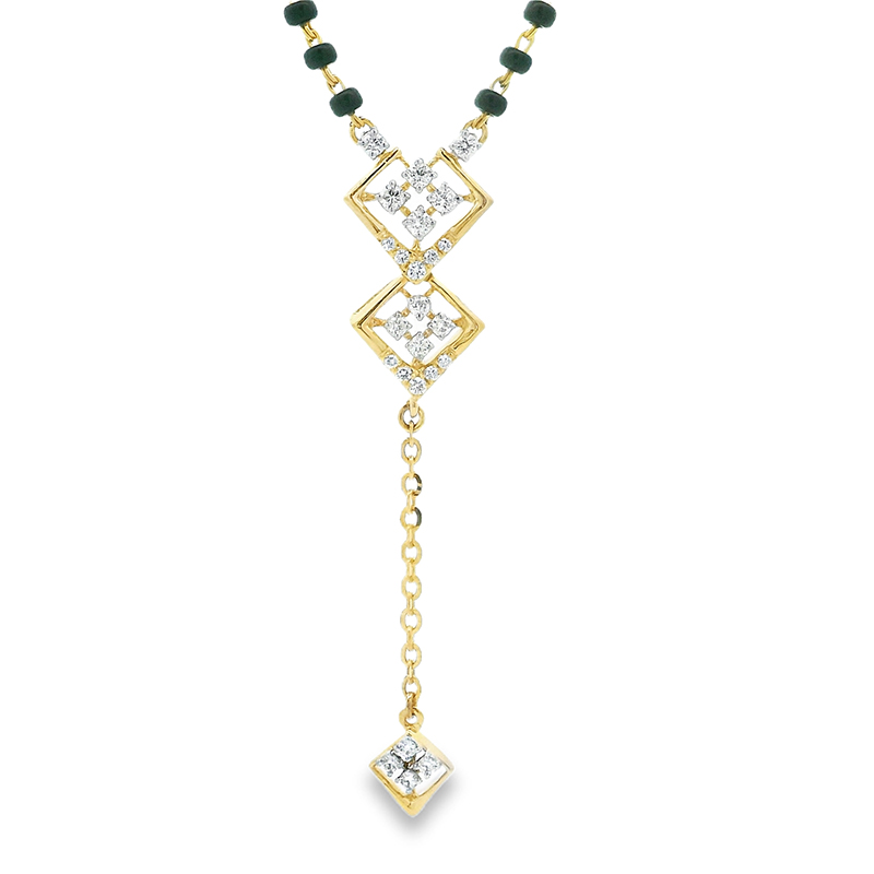 18K Gold Diamond Mangalsutra