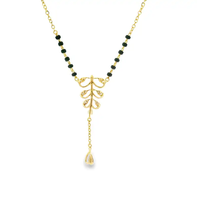 18K Gold Diamond Mangalsutra