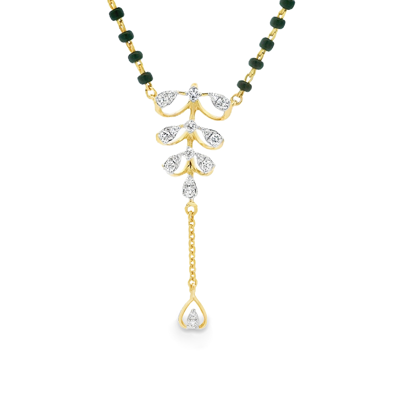 18K Gold Diamond Mangalsutra