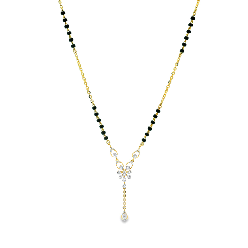 18K Gold Diamond Mangalsutra