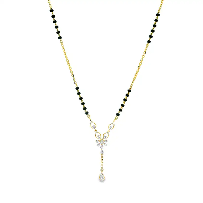 18K Gold Diamond Mangalsutra