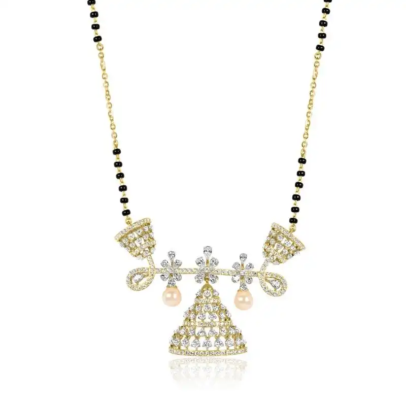 18K Gold Diamond Mangalsutra