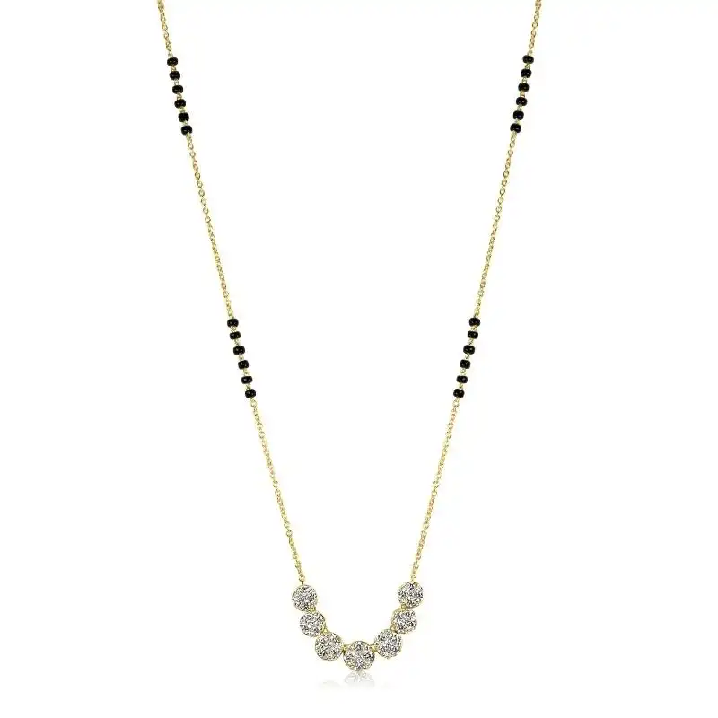 18K Gold Diamond Mangalsutra