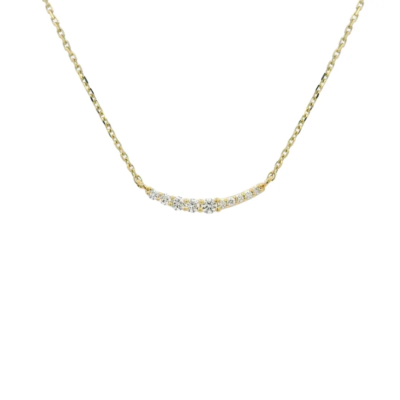 Timeless Elegance - Gold Necklace with Diamonds