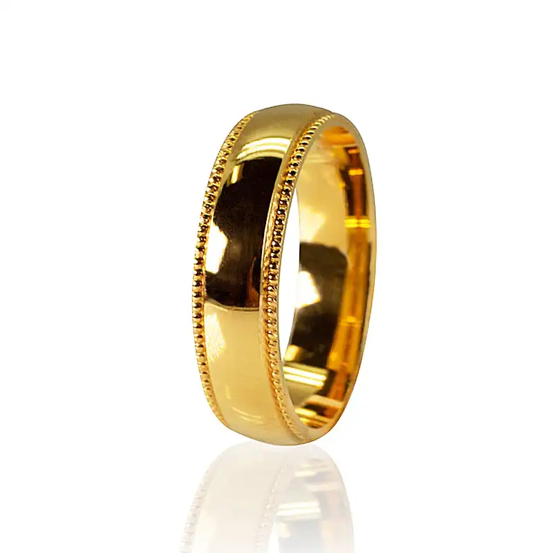 Wedding Band 22K Yellow Gold