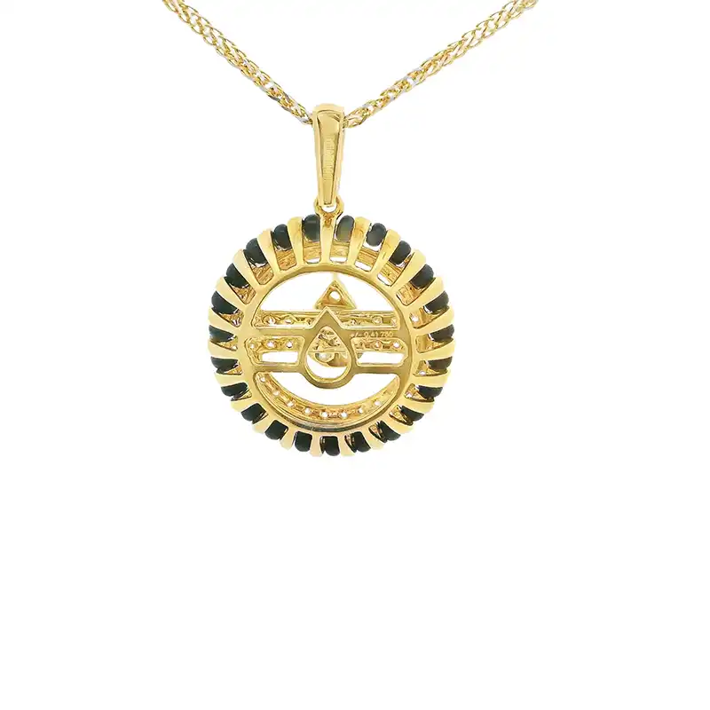 18K Gold Diamond Pendant